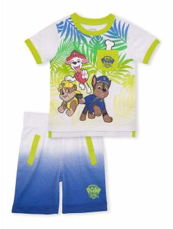 Paw Patrol Baby Toddler Boy T-shirt & Shorts, 2 pc Outfit Set