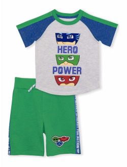 PJ Masks Baby Toddler Boy T-shirt & Short, 2 pc Outfit Set