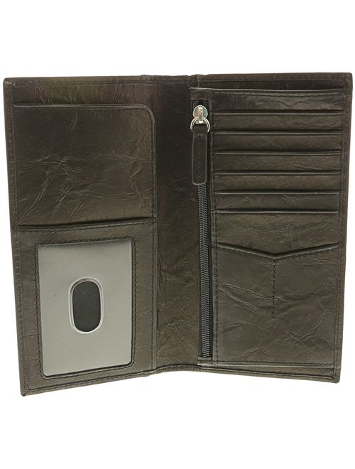 Fossil Men's Executive Leather Wallet - Black
