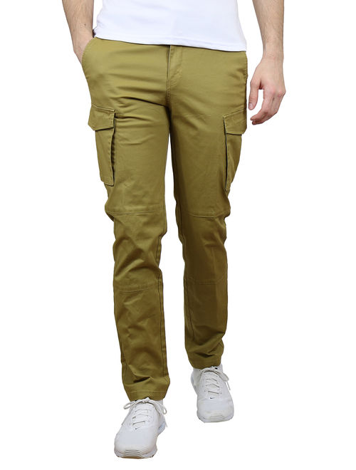 GBH Men's Slim-Fit Cotton-Stretch Cargo Chino Pants (30-40)