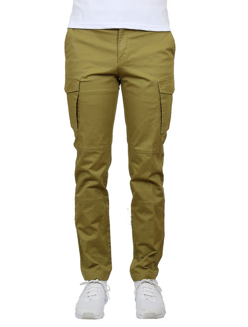 GBH Men's Slim-Fit Cotton-Stretch Cargo Chino Pants (30-40)