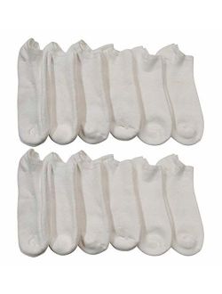 Yacht & Smith 12 Pairs of Mens Value Pack High Performance Sports Athletic Socks, By SOCKS'NBULK (White)
