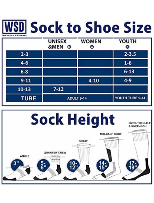 Yacht & Smith 12 Pairs of Mens Value Pack High Performance Sports Athletic Socks, By SOCKS'NBULK (White)