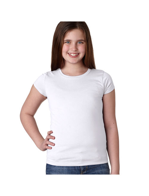 Next Level Big Girl's Princess Rib Knit Softness T-Shirt, Style NL3710