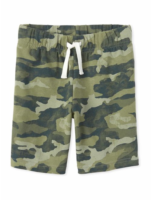 The Children's Place Boys 4-16 Camo Printed Knit Shorts