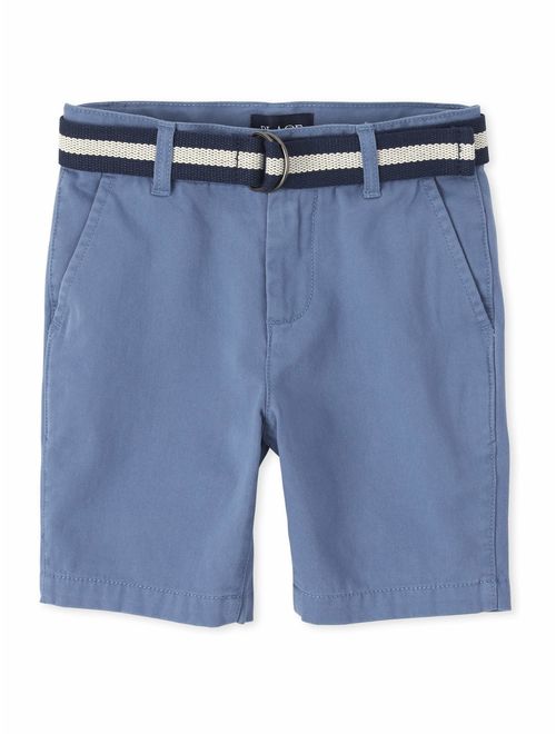 The Children's Place Boys 4-16 Belted Chino Shorts
