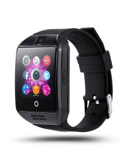 Black Bluetooth Smart Wrist Watch Phone mate for Android Samsung HTC LG Touch Screen Blue Tooth SmartWatch with Camera for Adults for Kids (Supports [does not include] SI