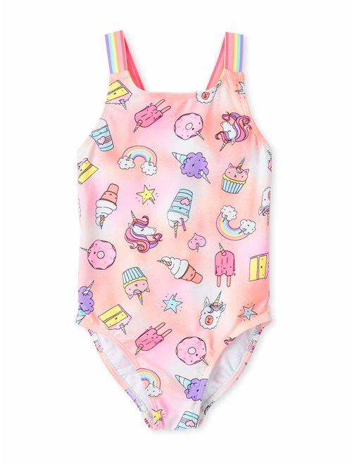 The Children'S Place Girls 4-16 Printed One Piece Swimsuit