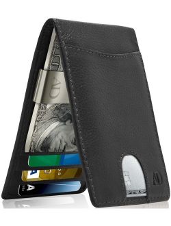 Holds 10 Cards and Cash Duramont Aluminum Wallet Credit Card Holder With RFID Blocking Protection 
