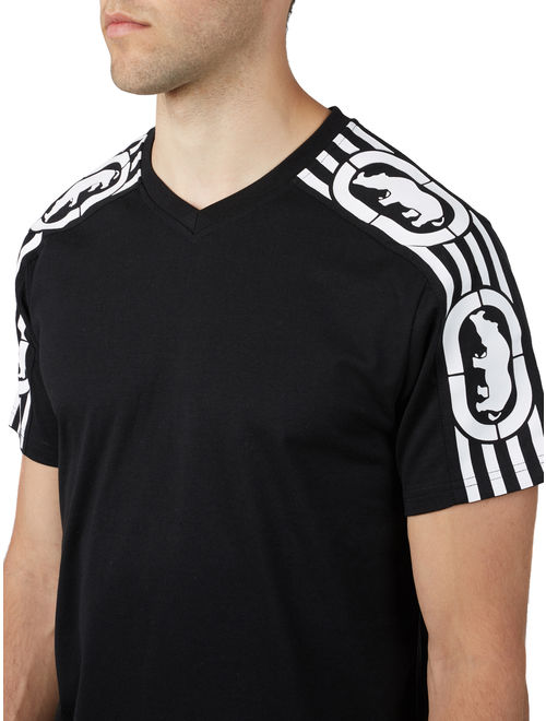 Men's Ecko Strong Shoulder Short Sleeve V-neck Graphic T-shirt