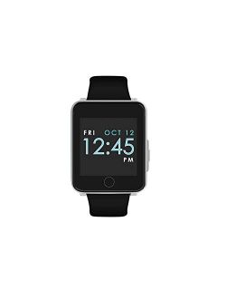 Fusion Silicone Strap Smartwatch, Black/Black