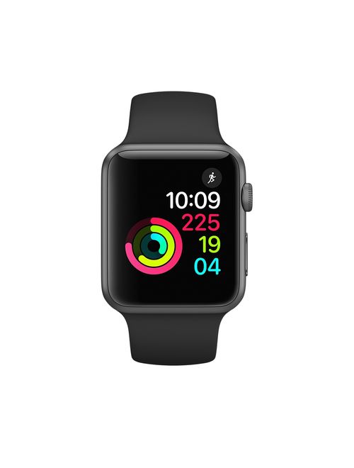 Refurbished Apple Watch Series 1, 38mm Space Gray Aluminum Case with Black Sport Band