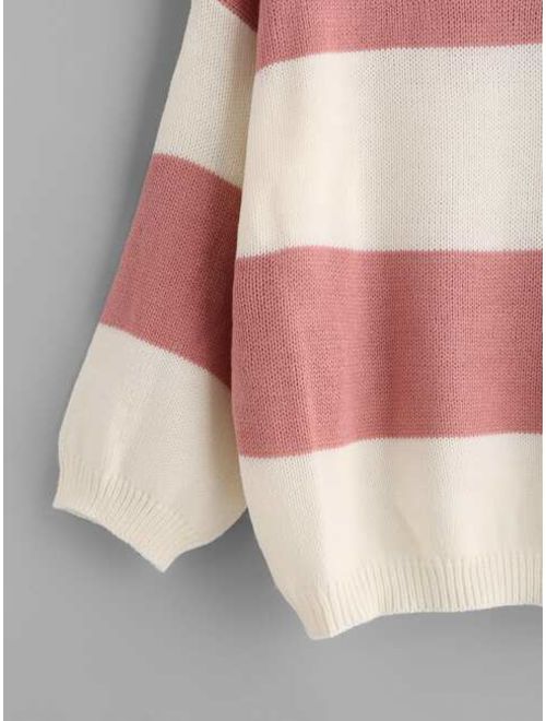 Wide Striped Sweater