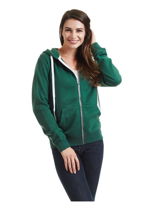 Come Together California CTC Womens Active Fleece Zip Up Hoodie Sweater Jacket