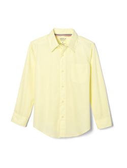 Husky Boys 10-20 School Uniform Long Sleeve Classic Button-Up Dress Shirt
