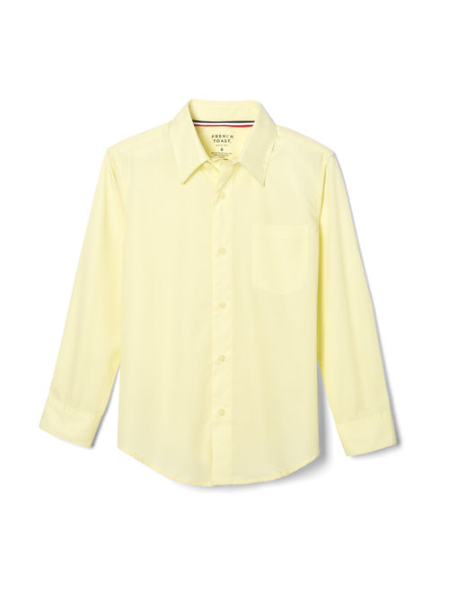 French Toast Husky Boys 10-20 School Uniform Long Sleeve Classic Button-Up Dress Shirt