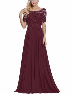 Lover Kiss Women's Mother Of The Bride Maxi Formal Evening Gown