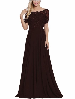 Lover Kiss Women's Mother Of The Bride Maxi Formal Evening Gown