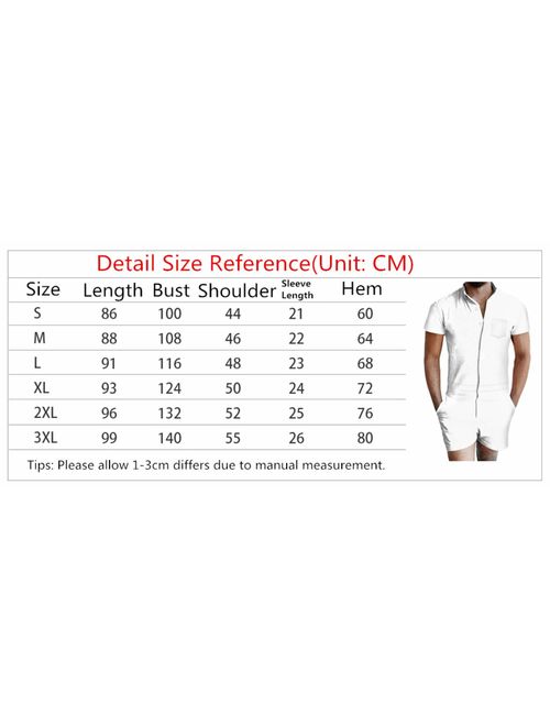 URVIP Men's 3D Printed One Piece Romper Casual Short Jumpsuit Overalls Outfits LTDK-82010 M