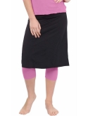 Kosher Casual Women's Modest Knee-Length A-Line Lightweight Cotton Spandex Skirt