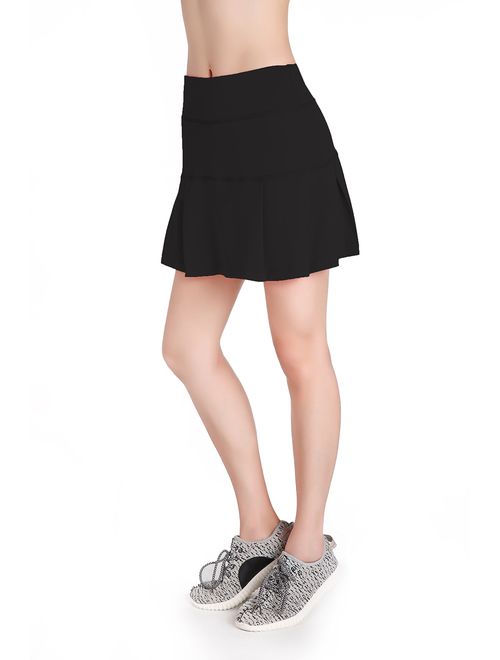 Annjoli Womens Running Skorts Golf Tennis Workout Skirt