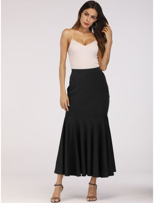 Buy Shein Ruffle Hem Skirt online | Topofstyle