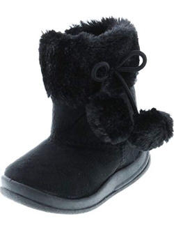 Kali Footwear Little Girl's Bany FlatPom PomAnkle Boot