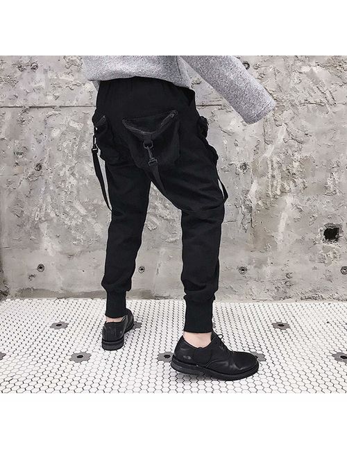 Men's Cargo Pants Fashion Hip-Hop Premium Streetwear Pant Casual Loose Fit Jogger Harem Trousers