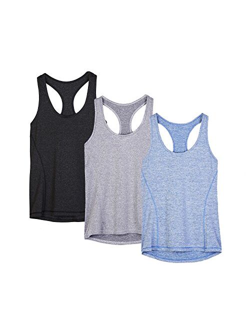 icyzone Workout Tank Tops Racerback Athletic Yoga Tops