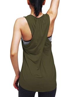 Mippo Workout Tops for Women Exercise Athletic Tank Top