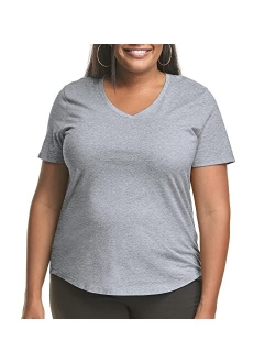 Women's Plus-Size Short-Sleeve V-Neck T-Shirt