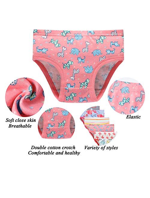 Boboking Baby Soft Cotton Underwear Little Girls'Briefs Toddler Undies 