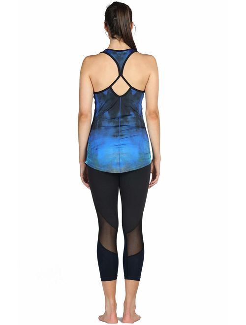 icyzone Workout Yoga Fitness Sports Racerback Tank Tops for Women