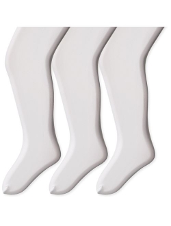 Girls' Microfiber Footed Tights
