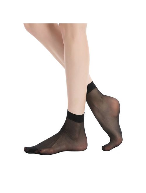 Buy MANZI 12 Pairs Women's Ankle High Sheer Socks online | Topofstyle