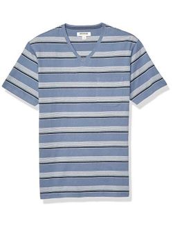 Amazon Brand - Goodthreads Men's Short-Sleeve Sueded Jersey V-Neck Pocket T-Shirt