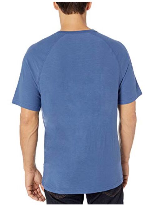 Amazon Essentials Men's Slim-fit Short-Sleeve Slub Henley T-Shirt