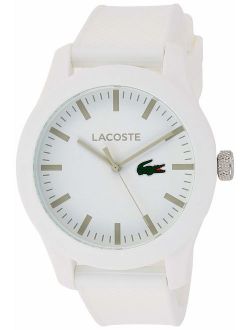 Men's 2010762 Lacoste.12.12 White Watch with Textured Band