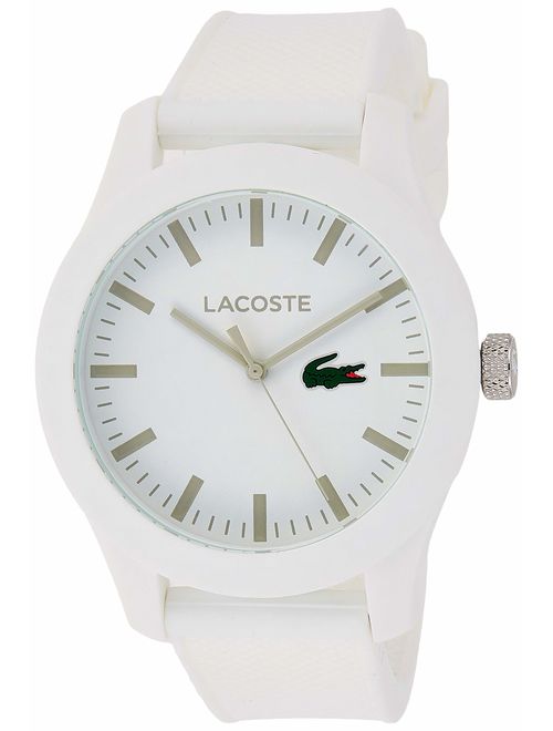 Lacoste Men's 2010762 Lacoste.12.12 White Watch with Textured Band