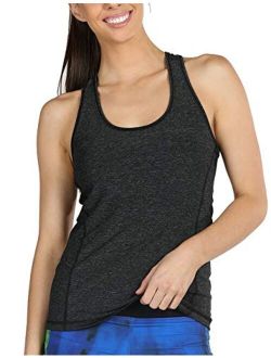 icyzone Workout Tank Tops for Women - Racerback Athletic Yoga Tops, Running Exercise Gym Shirts