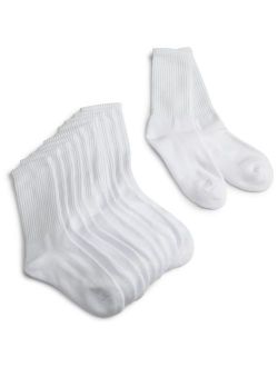Jefferies Socks Girls' Half-Cushion Seamless Socks (Pack of 6)