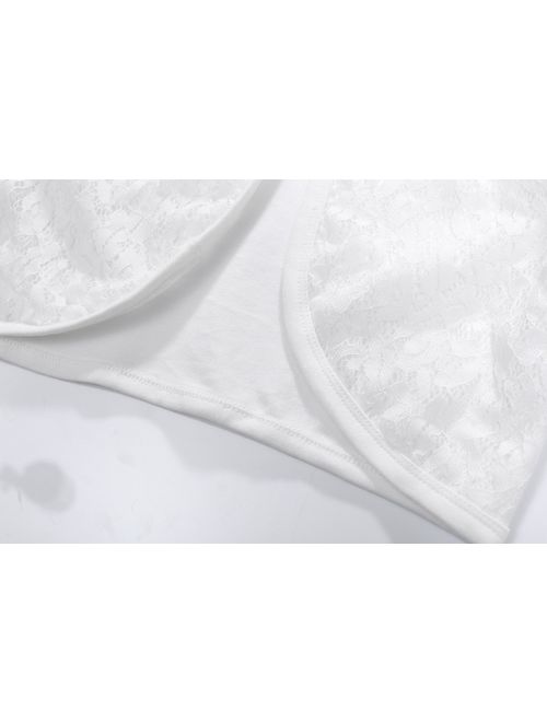 ZHUANNIAN Little Girls' Long Sleeve Lace Bolero Cardigan Shrug