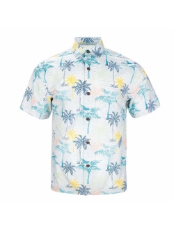 Havana Breeze Men's Relaxed-Fit 100% Cotton Hawaiian Shirt