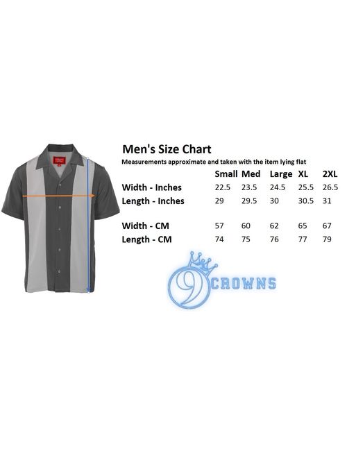9 Crowns Men's Retro Bowling Bahama Camp Button-Down Shirt