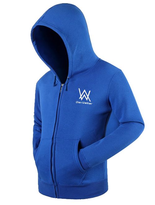 Nedal Unisex Hoodie Jacket Fleece Coat Adult Sweatshirt Zip-Up with Front Pocket