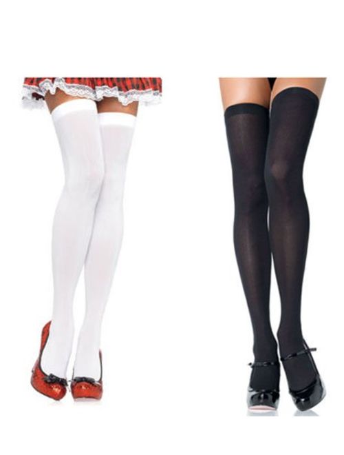 Leg Avenue Women's Solid Hue Thigh Highs