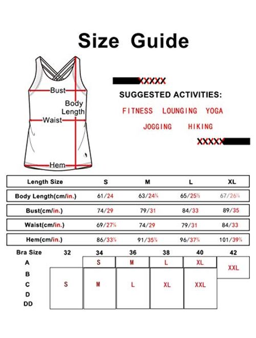 icyzone Women Workout Yoga Spaghetti Strap Racerback Tank Top with Built in Bra