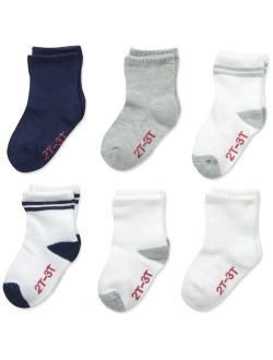 Boys' Toddler Crew Non-Skid Socks
