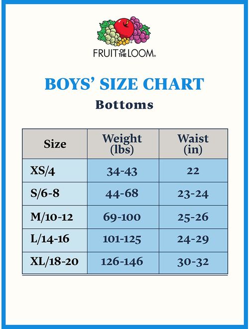 Fruit of the Loom Boys' Boxer Briefs (Assorted Colors)
