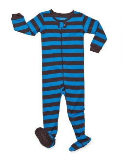 Striped Baby Boys Footed Pajamas Sleeper 100% Cotton Kids & Toddler Pjs (0 Months-5 Toddler)